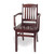 Cambridge - Bulldog Arm Chair with Wood Seat