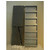 Dropout Cabinet Fixtures Spice Rack Storage System, Right or Left Facing in Silver, 4" W x 11-1/2" D x 37-1/2" H