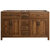 Design Element Bryson 60'' W Bathroom Vanity Cabinet Base Only in Walnut, 59'' W x 21-1/2'' D x 34-1/2'' H, Front View