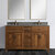 Design Element Bryson 60'' W Bathroom Vanity Cabinet Base Only in Walnut, 59'' W x 21-1/2'' D x 34-1/2'' H, Angle View
