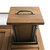 Design Element Austin 48'' W Bathroom Vanity Cabinet Base Only in Walnut, 47'' W x 21-1/2'' D x 34-1/2'' H, Bottom Drawer View