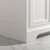 Design Element Milano 48'' Single Sink Vanity in White with Carrara White Marble Countertop, Leg View