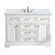 Design Element Milano 48'' Single Sink Vanity in White with Carrara White Marble Countertop, Front Product View