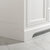 Design Element Milano 54'' Single Sink Vanity in White with Carrara White Marble Countertop, Leg View