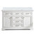 Design Element Milano 54'' Single Sink Vanity in White with Carrara White Marble Countertop, Product Front View