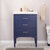 Design Element Mason 24'' Single Sink Vanity In Blue with Porcelain Countertop, Installed View