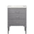 Design Element Mason 24'' Single Sink Vanity In Gray with Porcelain Countertop, Product Front View