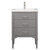 Design Element Mason 24'' Single Sink Vanity In Gray with Porcelain Countertop, Front Product View