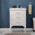 Design Element Mason 24'' Single Sink Vanity In White with Porcelain Countertop, Installed View