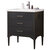 Design Element Mason 30'' Single Sink Vanity In Espresso with Porcelain Countertop, Angle View