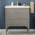 Design Element Mason 30'' Single Sink Vanity In Gray with Porcelain Countertop, Front View