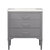 Design Element Mason 30'' Single Sink Vanity In Gray with Porcelain Countertop, Product Front View