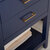 Design Element Cara 24'' Single Sink Vanity In Blue with Porcelain Countertop, Decorative Hardware