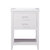 Design Element Cara 24'' Single Sink Vanity In White with Porcelain Countertop, Product Front View