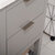 Design Element Klein 20'' Single Sink Vanity In Gray with Porcelain Countertop, Decorative Hardware