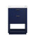Design Element Klein 24'' Single Sink Vanity In Blue with Porcelain Countertop, Product Front View