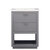 Design Element Klein 24'' Single Sink Vanity In Gray with Porcelain Countertop, Product Front View