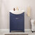 Design Element Marian 24'' Single Sink Vanity In Blue with Porcelain Countertop, Installed View