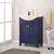 Design Element Marian 24'' Single Sink Vanity In Blue with Porcelain Countertop, Angle View