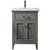 Design Element Cameron 24'' Single Sink Vanity In Gray with Porcelain Countertop, Front Product View