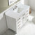 Design Element Valentino 48'' Single Sink Vanity in White with Carrara White Marble Countertop, Overhead View