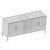 Empire Daytona 72" Vanity for 7322 Double Cut-Out Stone Countertops with 4 Doors & 3 Drawers