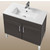 Empire Industries Daytona Collection 30" 2-Door Bathroom Vanity in Greyline Gloss with Polished or Satin Leg Frame and Hardware