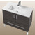 Empire Industries Daytona Collection 30" 2-Door/1-Drawer Bathroom Vanity in Greyline Gloss with Polished or Satin Leg Frame and Hardware