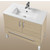 Empire Industries Daytona Collection 30" 2-Door/1-Drawer Bathroom Vanity in Pickled Oak with Polished or Satin Leg Frame and Hardware