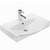 Empire Industries 26" Ipanema Ceramic Sink Top in White, 25-3/5" W x 19-5/16" D x 3-4/5" H