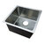 Empire Industries Legend Collection 17" Handmade Real 18-Gauge 304 Stainless Steel 3/4" (19mm) Radius Single Bowl Kitchen Sink, 17" W x 17" D x 9" H