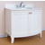Empire Malibu Collection White Bathroom Vanity 36" W