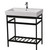 Empire Industries New South Beach 40" Bathroom Vanity Console in Black for Milano 40" Sink Top, 38-3/5" W x 19-1/8" D x 31" H