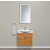 Empire Industries Wall Hung Daytona 2 Doors Bathroom Vanity for 26" Ipanema Ceramic Sink Top in Golden Wheat with Polished or Satin Hardware