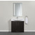 Empire Industries Wall Hung Daytona 2 Doors and 1 Bottom Drawer Bathroom Vanity for 34" Ipanema Ceramic Sink Top in Blackwood with Polished or Satin Hardware