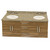 Empire Wall-Hung Daytona 60" Vanity for 6122 Double Cut-Out Stone Countertops with 4 Doors & 3 Drawers