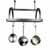 Enclume Décor Collection Oval Ceiling Pot Rack with 12 Hooks, Hammered Steel, 28-1/2''W x 17-1/2''D x 22''H