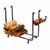Enclume Premium Collection Indoor/Outdoor Large Rectangle Fireplace Log Rack in Hammered Steel, 36''W x 12-1/2''D x 26-1/2''H