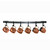 Enclume Premier Collection The Original Moscow Mule Mug Rack in Hammered Steel, 30" W x 5" D x 3" H