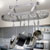 Ceiling Mounted Three Foot Oval Pot Rack PR16B