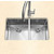 Houzer #EX-CND-3360, Savior Series 10mm Radius Undermount Kitchen Double Bowl in Satin Stainless Steel, 32" W x 18" D, 10" Bowl Depth