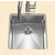 Houzer #EX-CNR-1700, Savior Series 10mm Radius Undermount Kitchen Bar/Prep Bowl in Satin Stainless Steel, 17" W x 18" D, 9" Bowl Depth