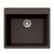 Houzer Quartztone Granite Topmount Single Bowl in Mocha Color, 23-5/8'' W x 20-7/8'' D, 8-11/16'' Bowl Depth