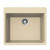 Houzer Quartztone Granite Topmount Single Bowl in Sand Color, 23-5/8'' W x 20-7/8'' D, 8-11/16'' Bowl Depth