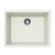 Houzer Quartztone Granite Undermount Single Bowl in Cloud Color, 23-5/8'' W x 18-5/16'' D, 8-11/16'' Bowl Depth