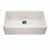 Houzer Platus Series Fireclay Apron Front or Undermount Single Bowl Kitchen Sink, Biscuit Finish, 36''W x 20''D x 9-1/4''H