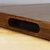 Federal Brace Teak Cutting Board with Handle Grips, Close Up Grip View