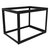Federal Brace Steel Cube Cabinet, Model A, 17" W x 12" D x 12" H, Black, Carry Capacity: 200 lbs