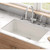 Franke Kubus Large Single Bowl Undermount Kitchen Sink, Granite, Fragranite Vanilla