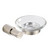 Fresca Magnifico Wall Mounted Soap Dish in Brushed Nickel, Dimensions: 5" W x 4-3/4" D x 1-3/4" H